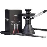 Mini shisha de luxe noire 20 cms 1 embout